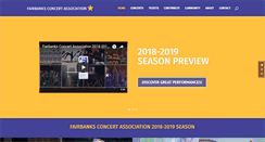 Desktop Screenshot of fairbanksconcert.org