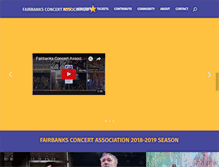 Tablet Screenshot of fairbanksconcert.org